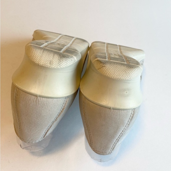 Ecco Grey Men Made Material White Outsole Flats Loafers size EUR 39, US 8.5 - Picture 13 of 14